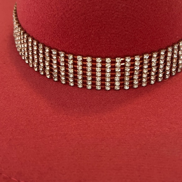 Pink Rhinestone Banded Cowboy Hat - Picture 2 of 4